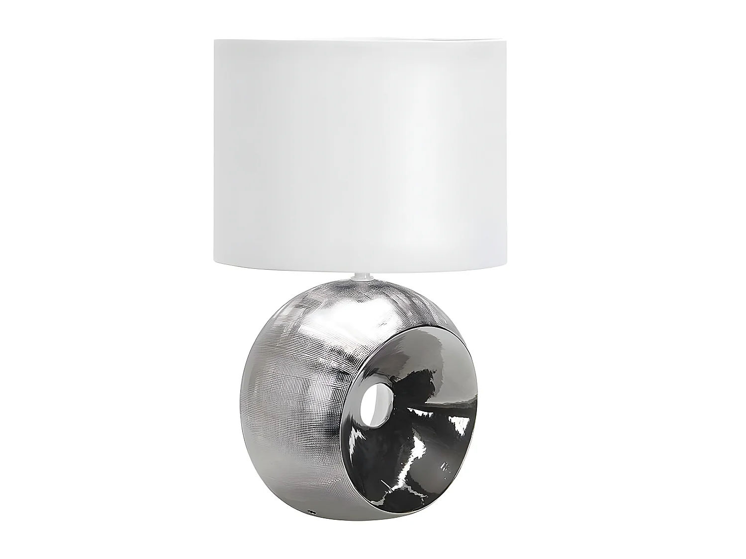 Modèle de bureau EA chrome avec écran blanc FABRILAMP