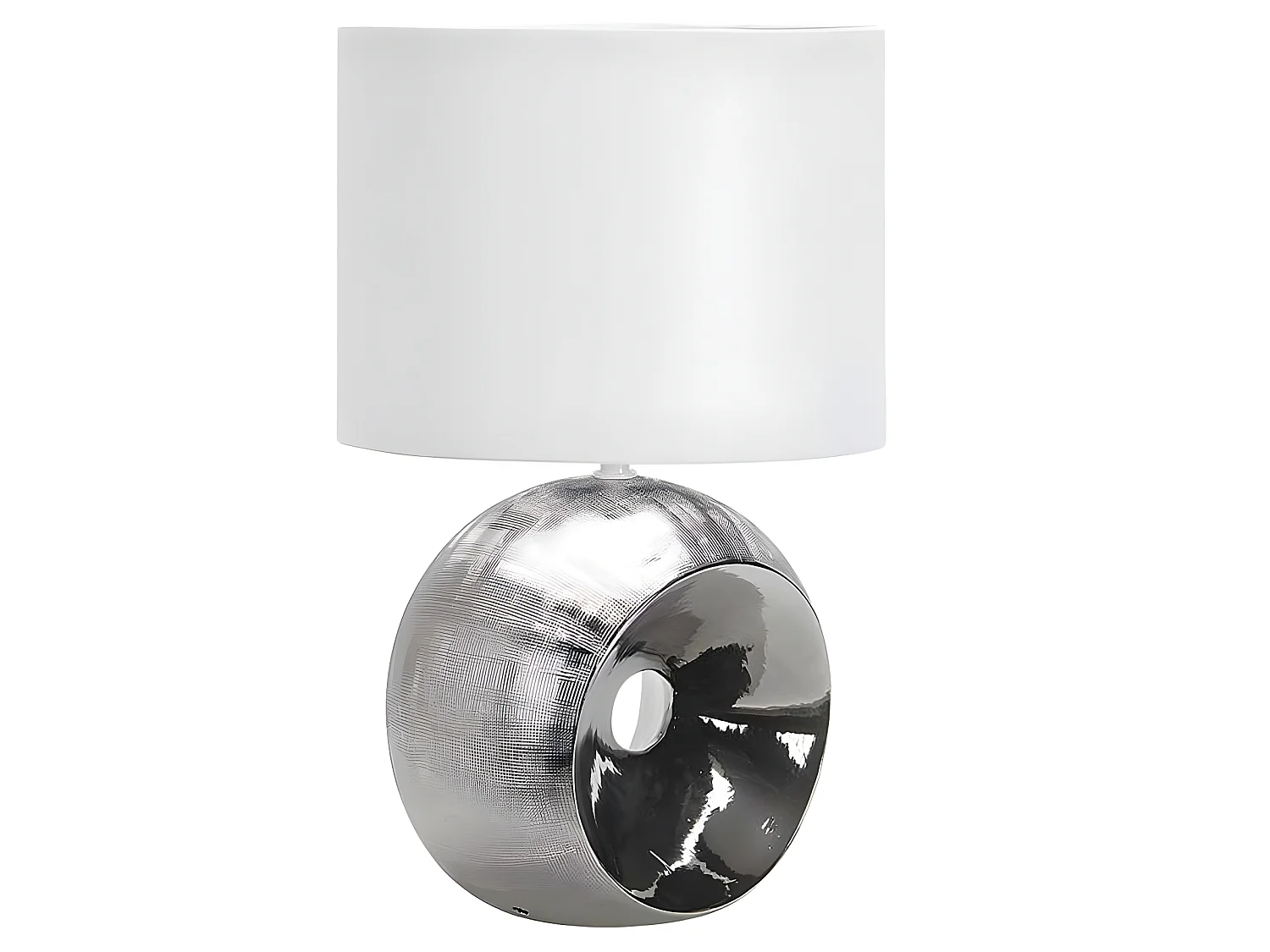 Modèle de bureau EA chrome avec écran blanc FABRILAMP