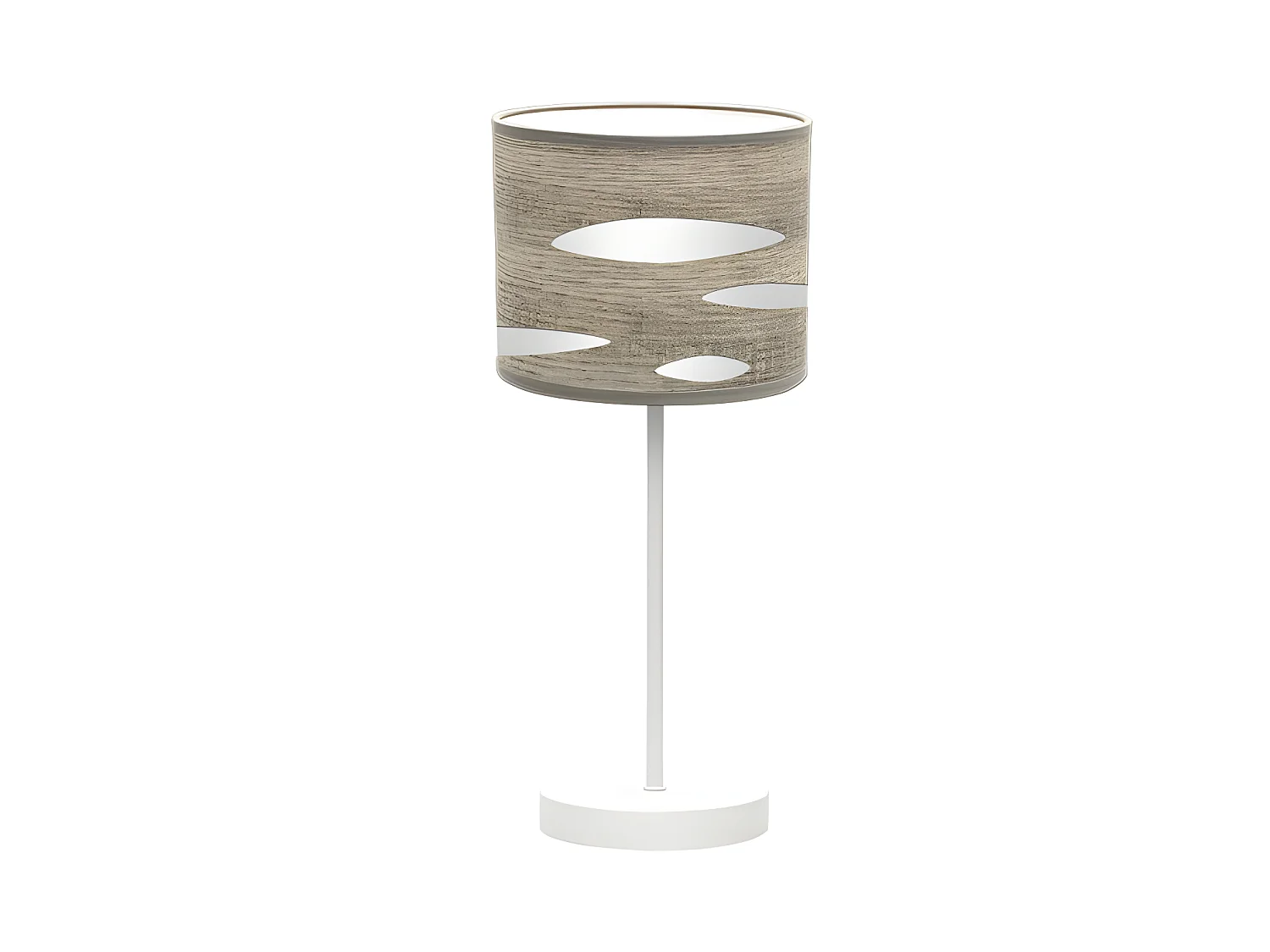 Lampe de table couleur bois Gris modèle Odra FABRILAMP