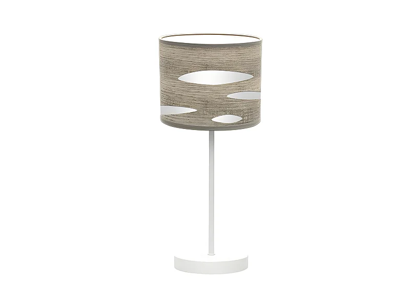 Lampe de table couleur bois Gris modèle Odra FABRILAMP