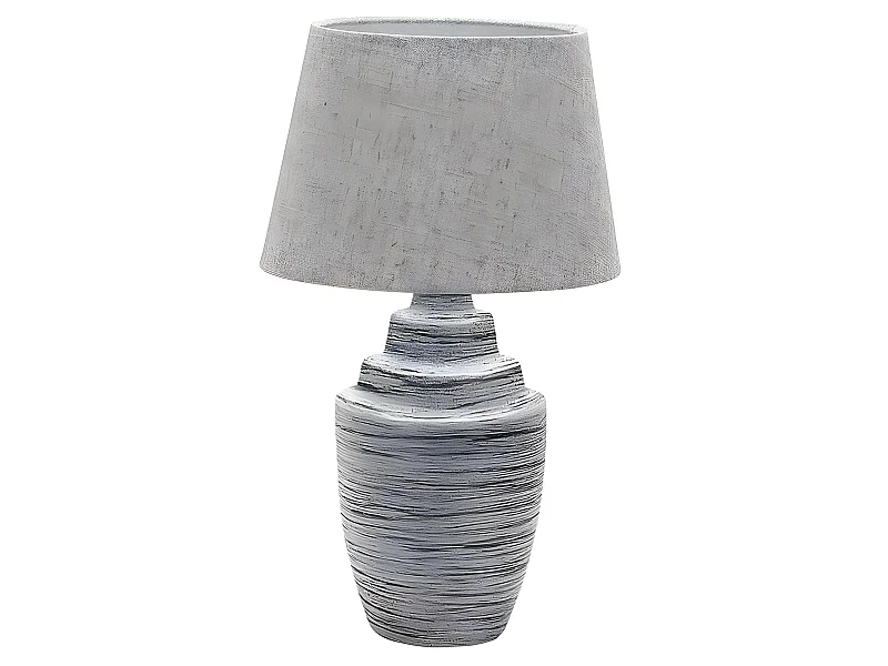 Bureau avec écran gris modèle TUI 1 FABRILAMP lumière