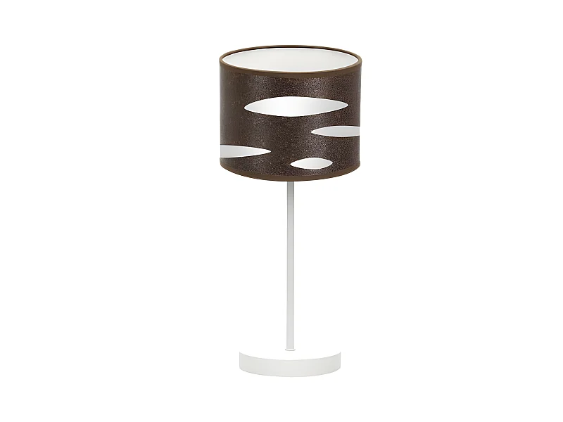 Modèle de table couleur oxyde avec 1 FABRILAMP Odra clair