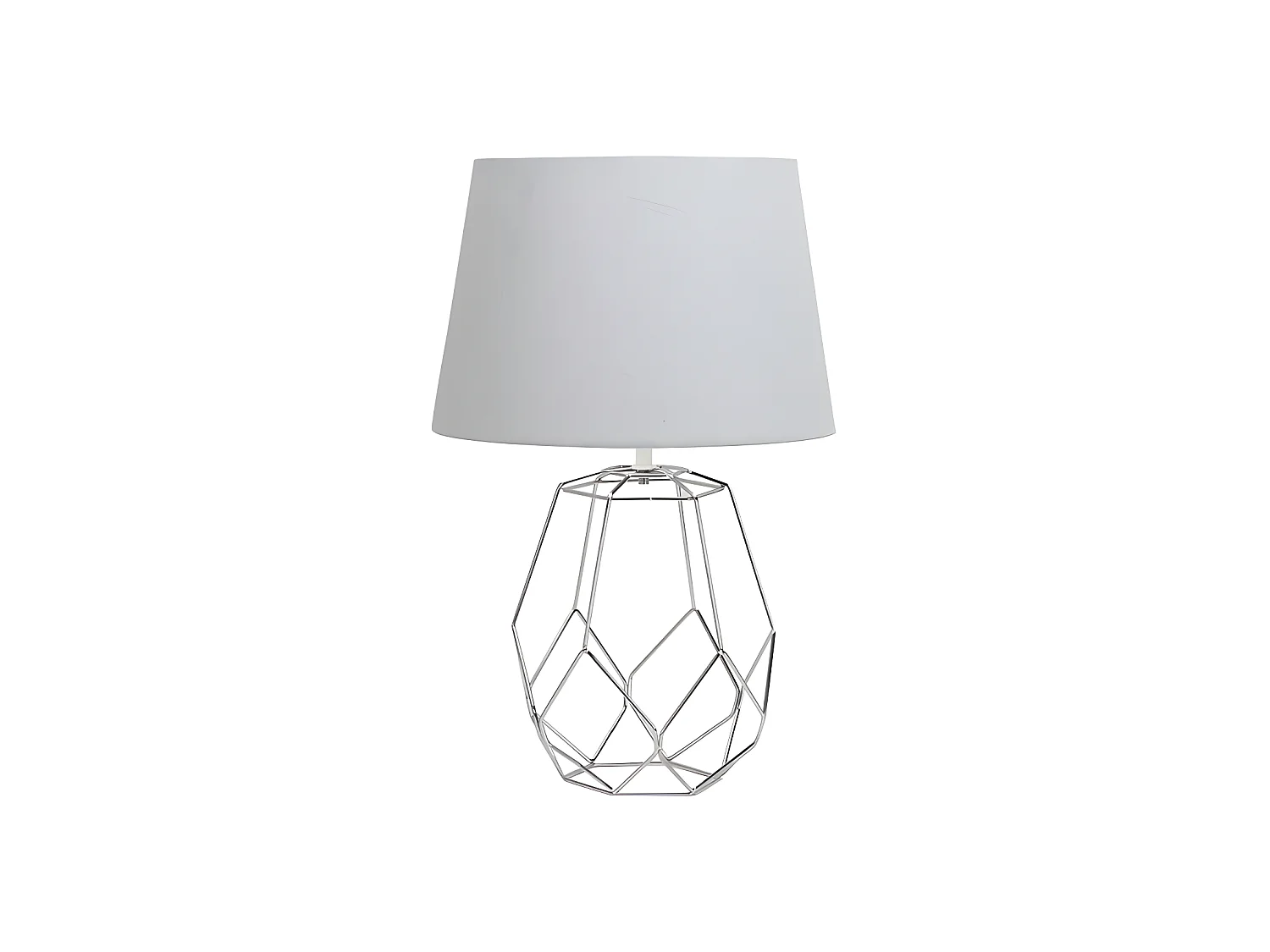 Bureau avec structure métallique modèle LABEO Chrome FABRILAMP