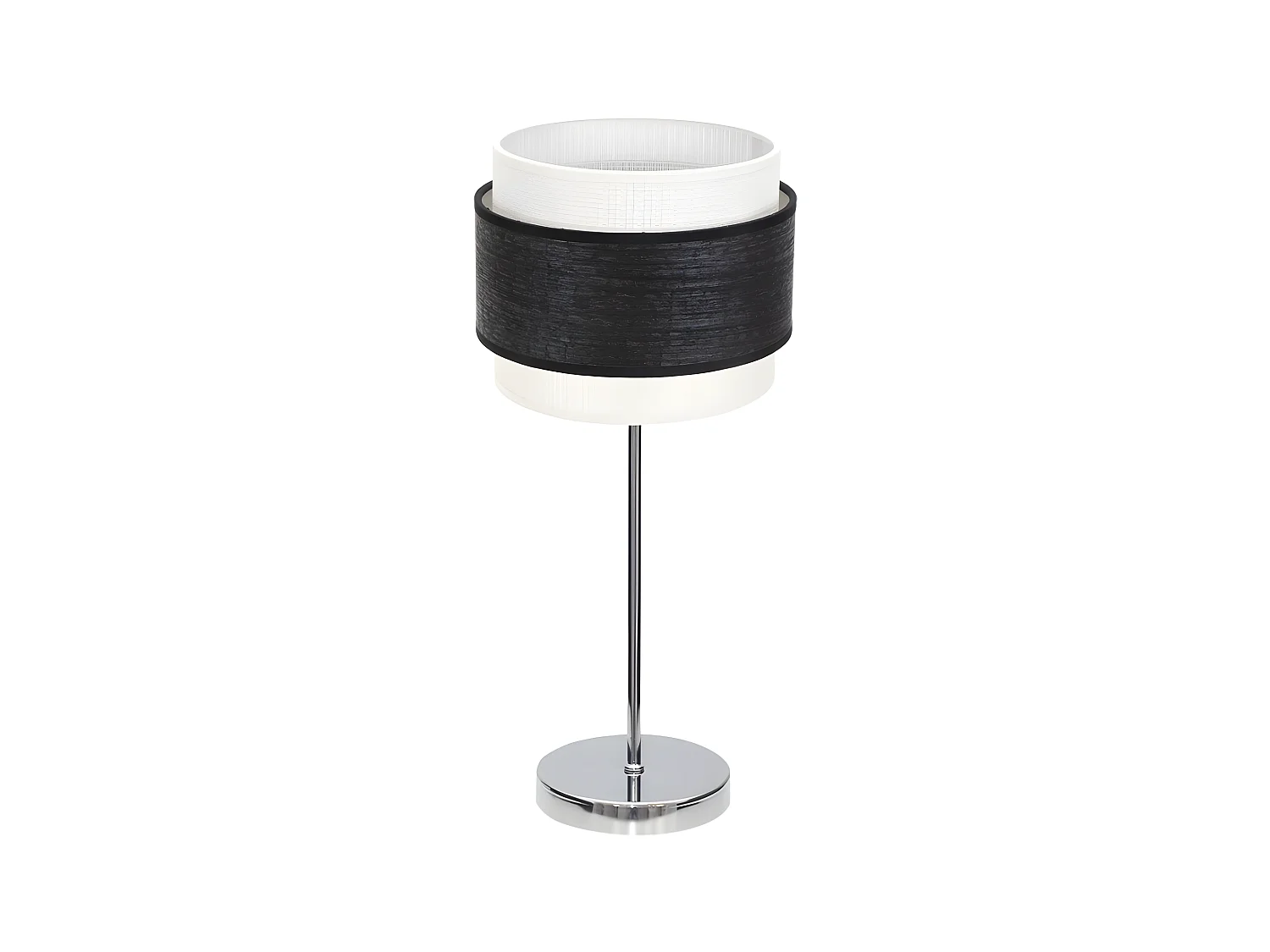 Modèle de bureau bicolore Myriam 1luz Chrome / Black Wood FABRILAMP