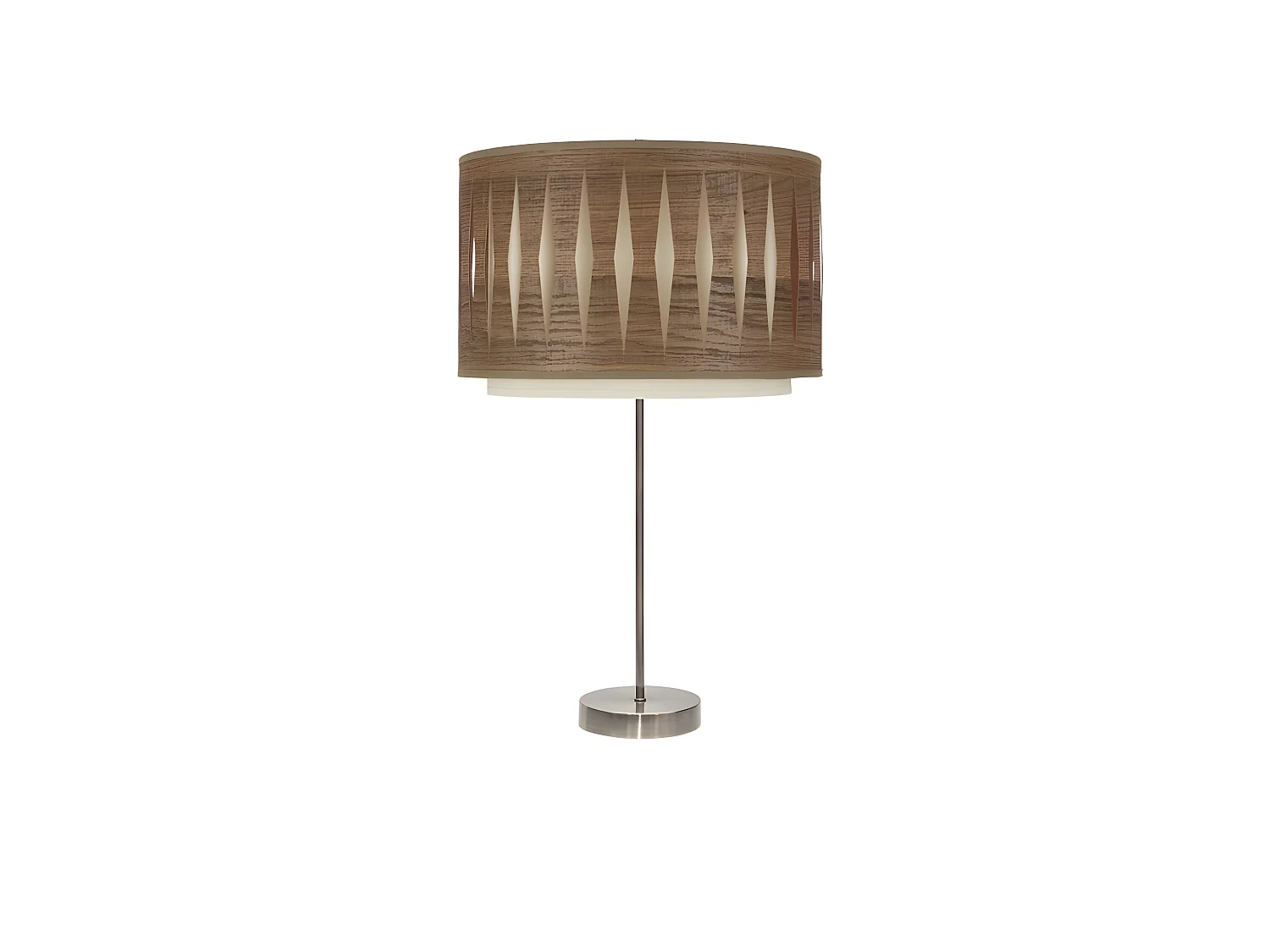 Bureau en cuir Alexandra avec écran FABRILAMP
