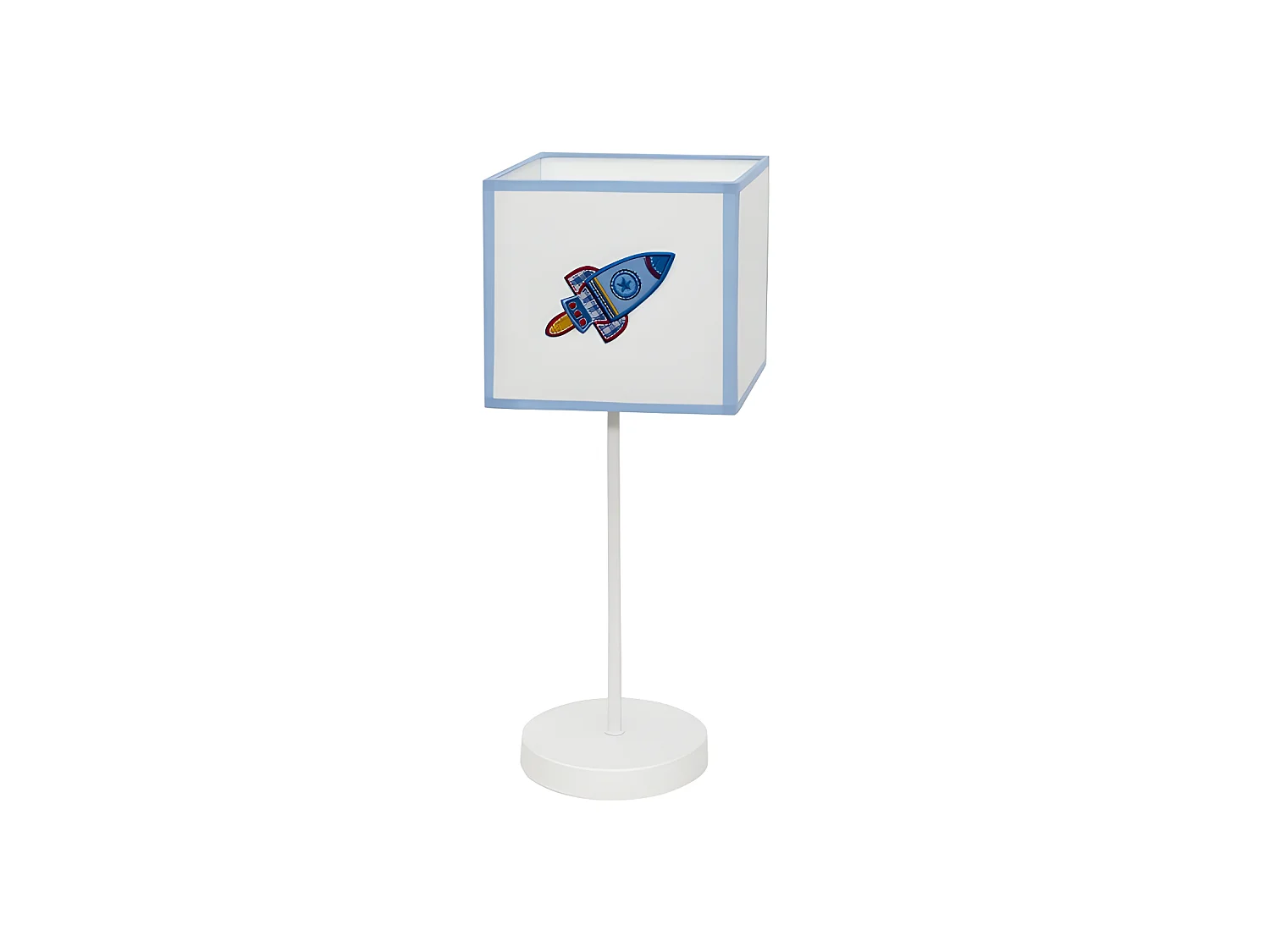 Rocket 1xe14 Rocket Table Lamp Blanc / Bleu FABRILAMP.