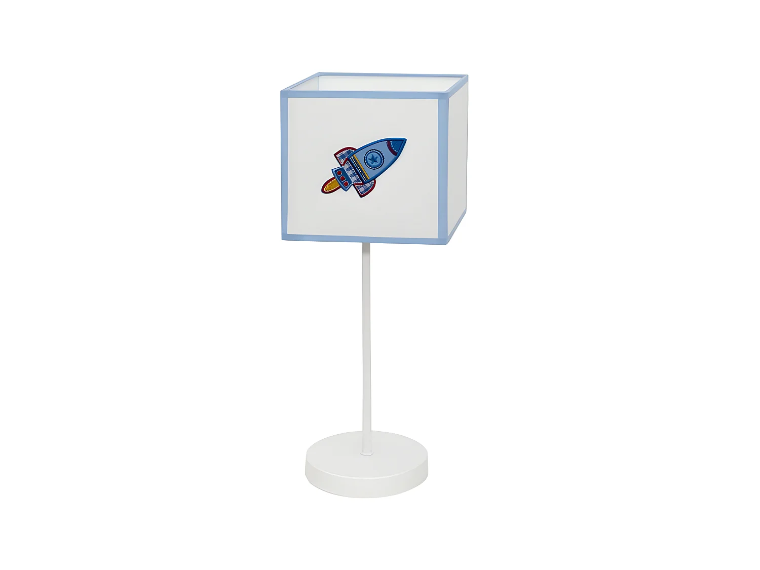 Rocket 1xe14 Rocket Table Lamp Blanc / Bleu FABRILAMP.