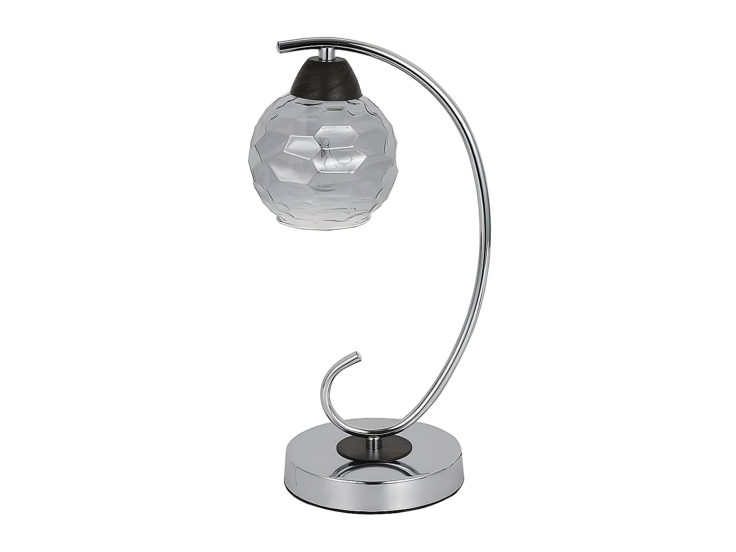 Modèle de bureau ETNA chrome 1 FABRILAMP léger