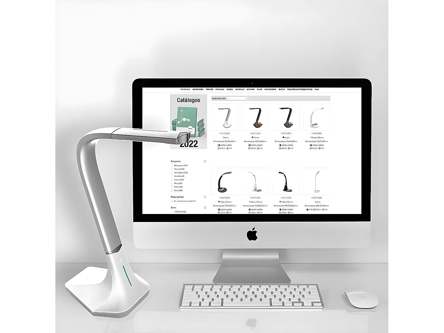 Flexo Andalucita 7w Bianco 3 Intensità Tattile FABRILAMP