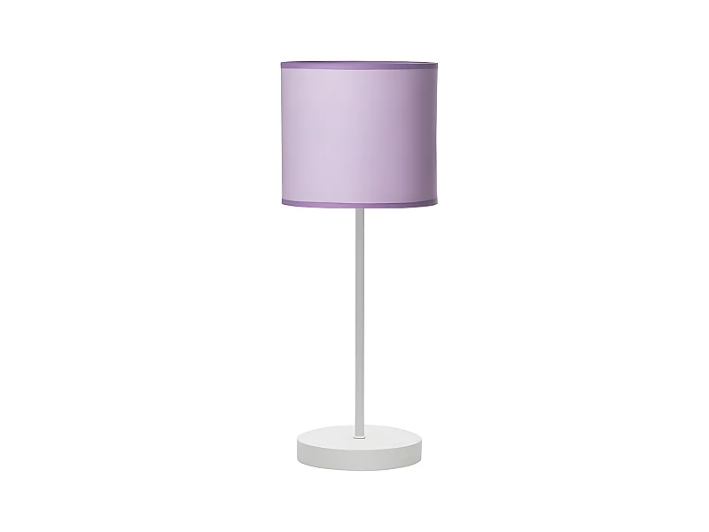 Bureau lilas et métal Blanc modèle Ibor 1light FABRILAMP