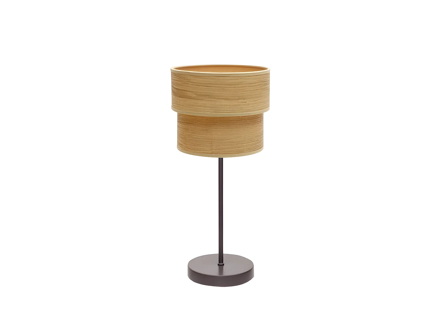 Modèle double smile Brown / FABRILAMP en bois clair