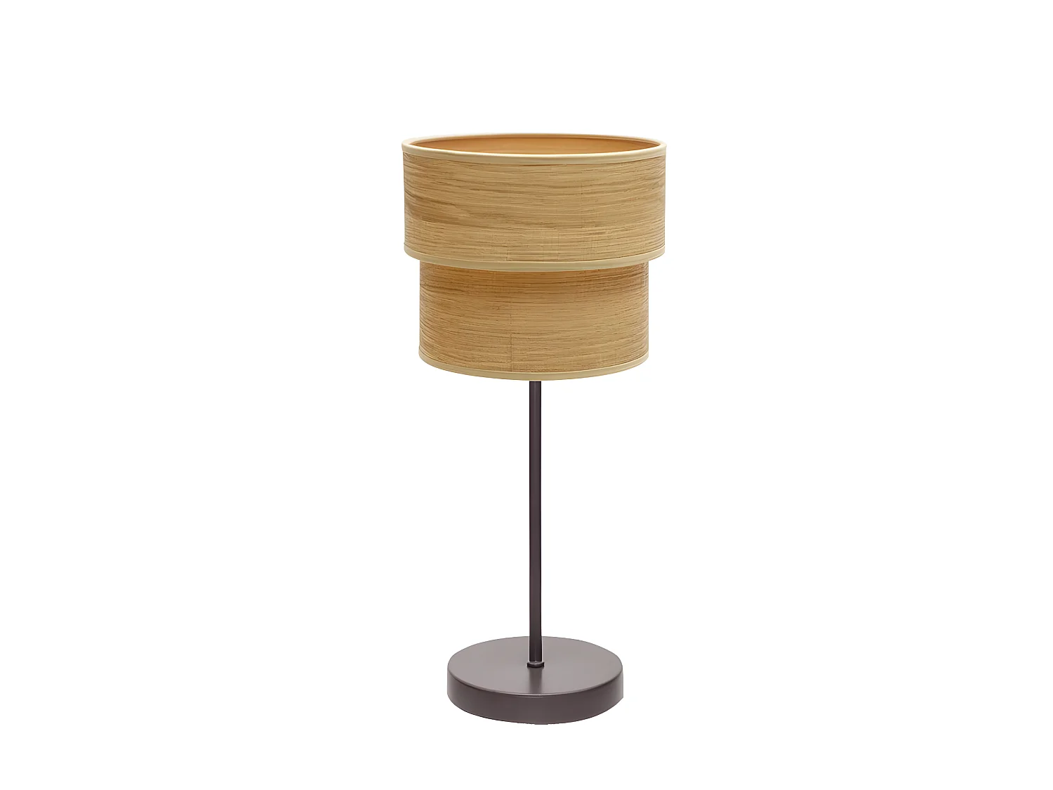 Modèle double smile Brown / FABRILAMP en bois clair