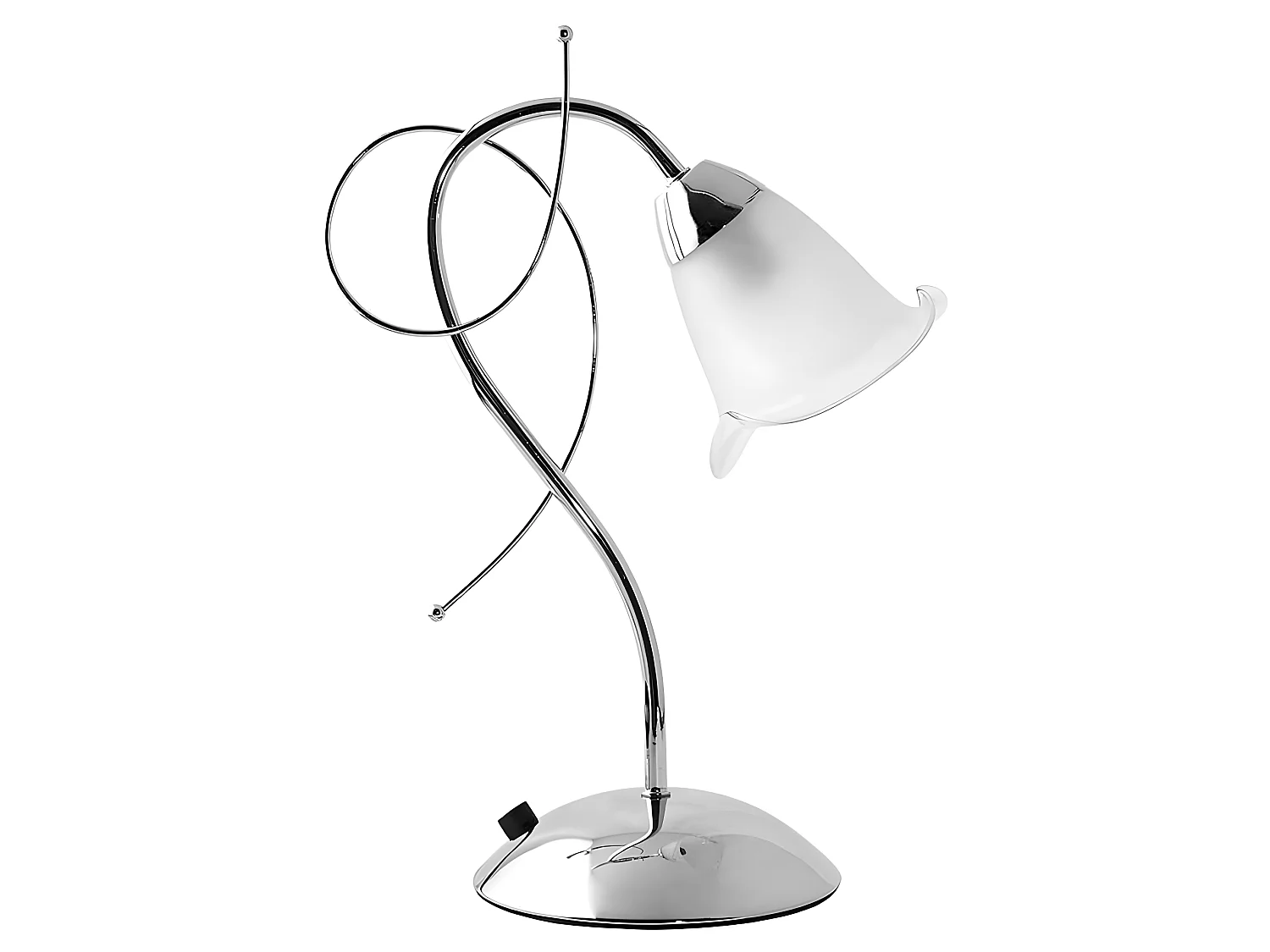 Sobremesa Cromo Modelo Adelfa Tulipa Cristal