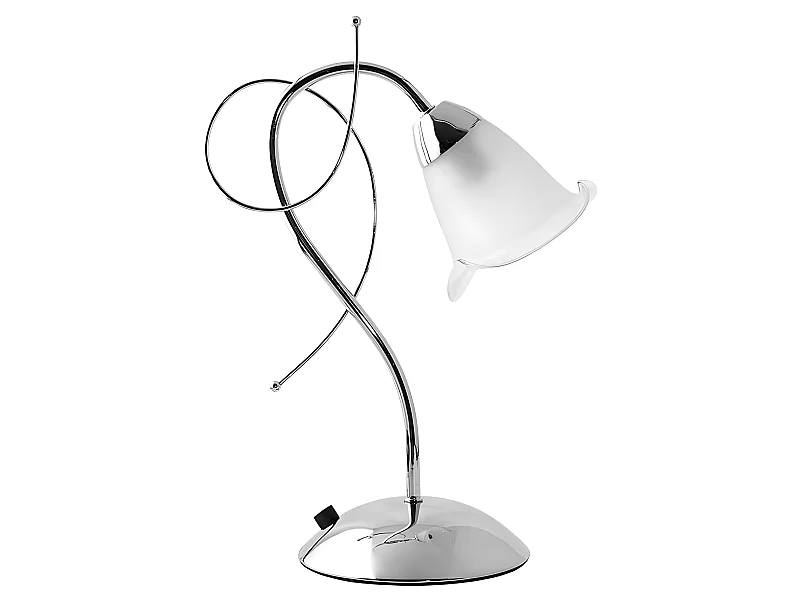 Modèle de table chromé ADELFA tulip crystal FABRILAMP