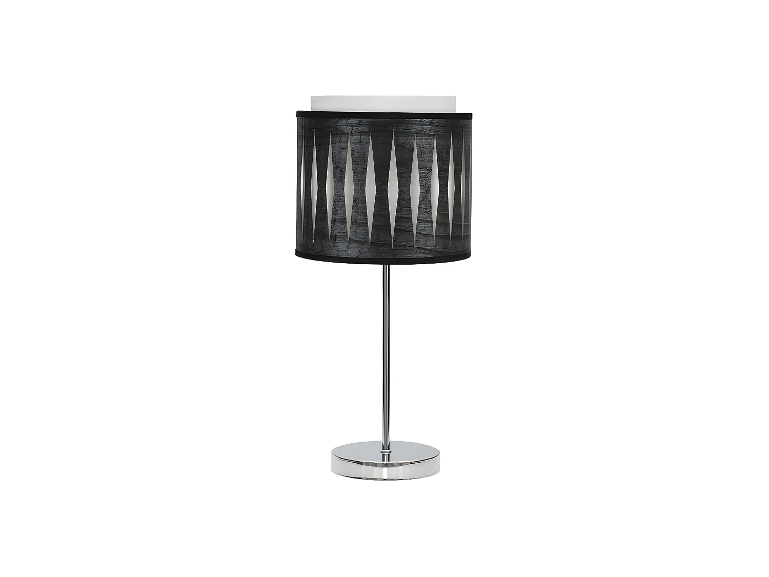 Bureau en Chrome / bois modèle Alexandra FABRILAMP