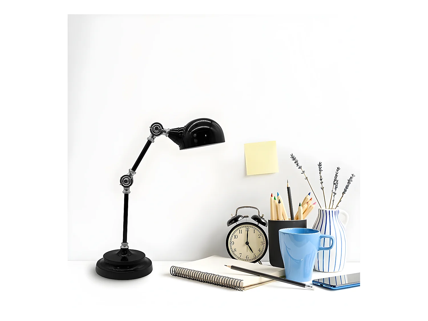 Couleur flexo Noir / chrome modèle Adal Articulable FABRILAMP