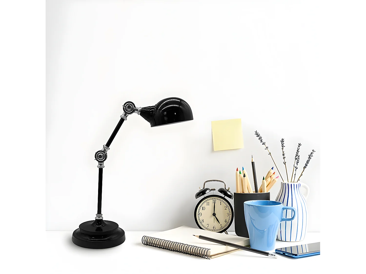 Couleur flexo Noir / chrome modèle Adal Articulable FABRILAMP