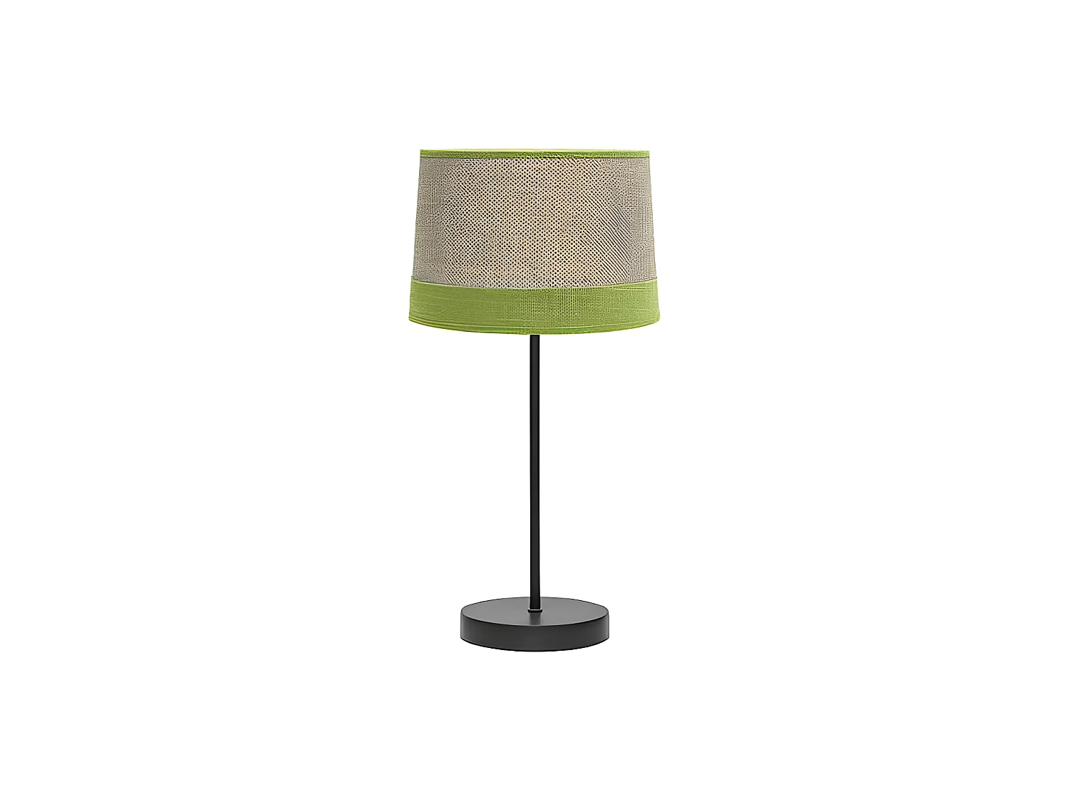 Modèle de lampe de table Tietar avec détail en vert FABRILAMP