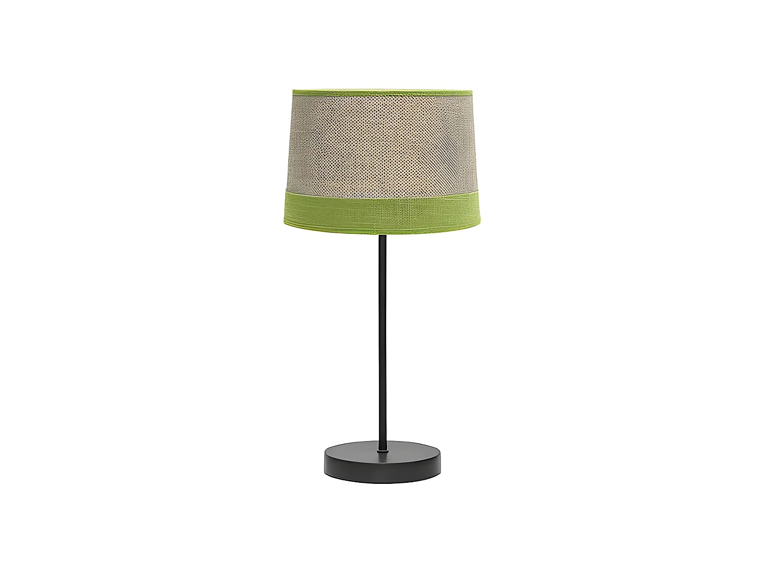 Modèle de lampe de table Tietar avec détail en vert FABRILAMP