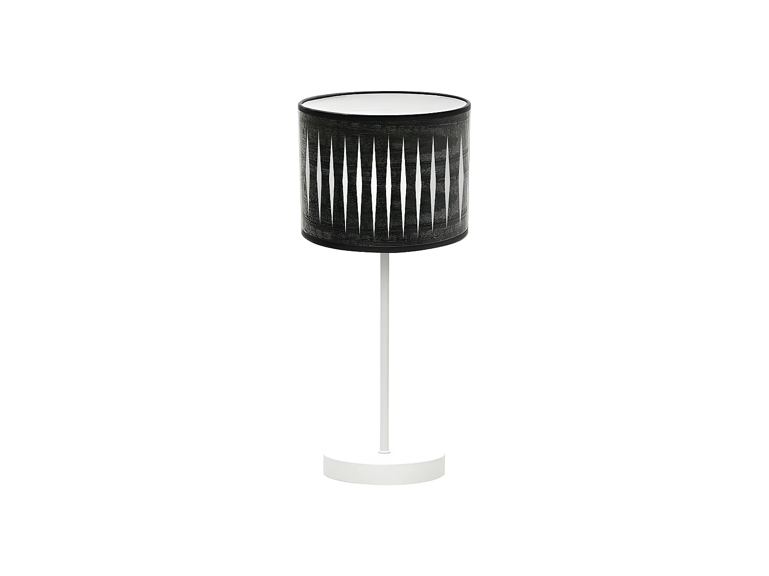 Piron desktop 1 lumière avec écran couleur bois Noir FABRILAMP
