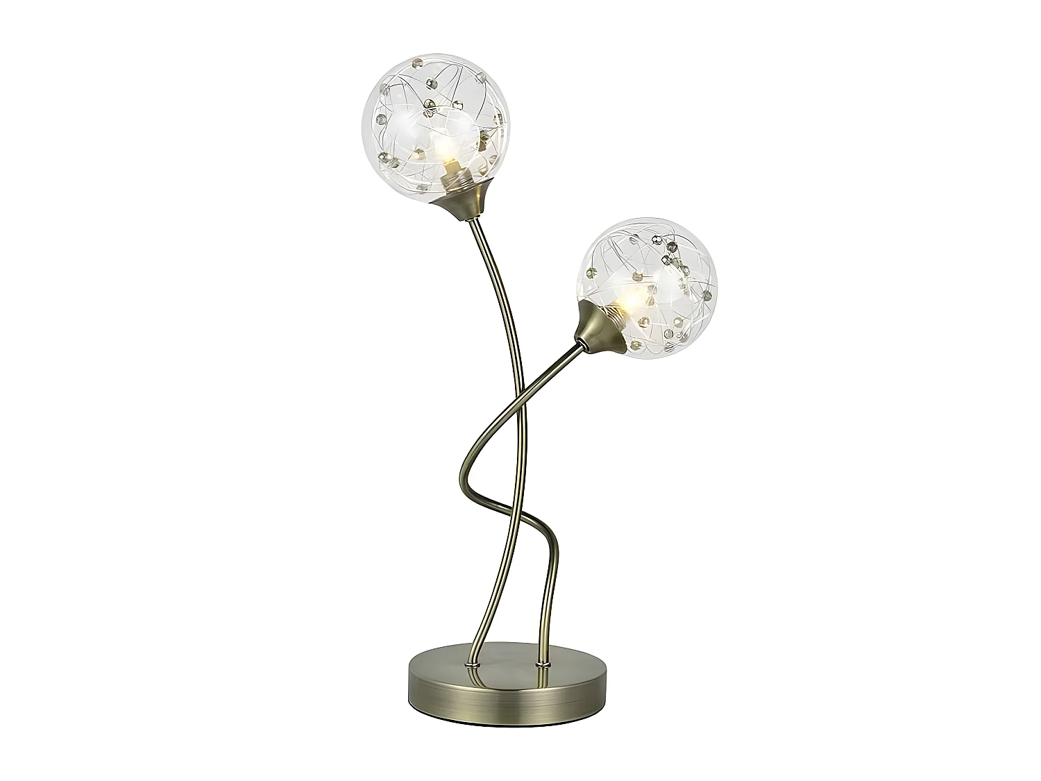 Bureau RIO DE JANEIRO cuir 2 lumières FABRILAMP