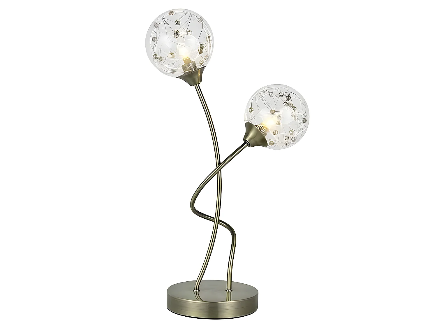 Bureau RIO DE JANEIRO cuir 2 lumières FABRILAMP