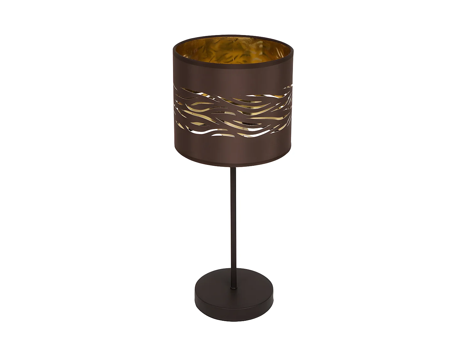 Sobremesa Marron Modelo Niebla Con Pantalla Metal