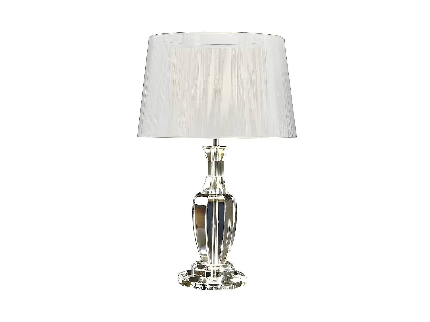 Lampara De Sobremesa Modelo Corinto Ii Cromo  De