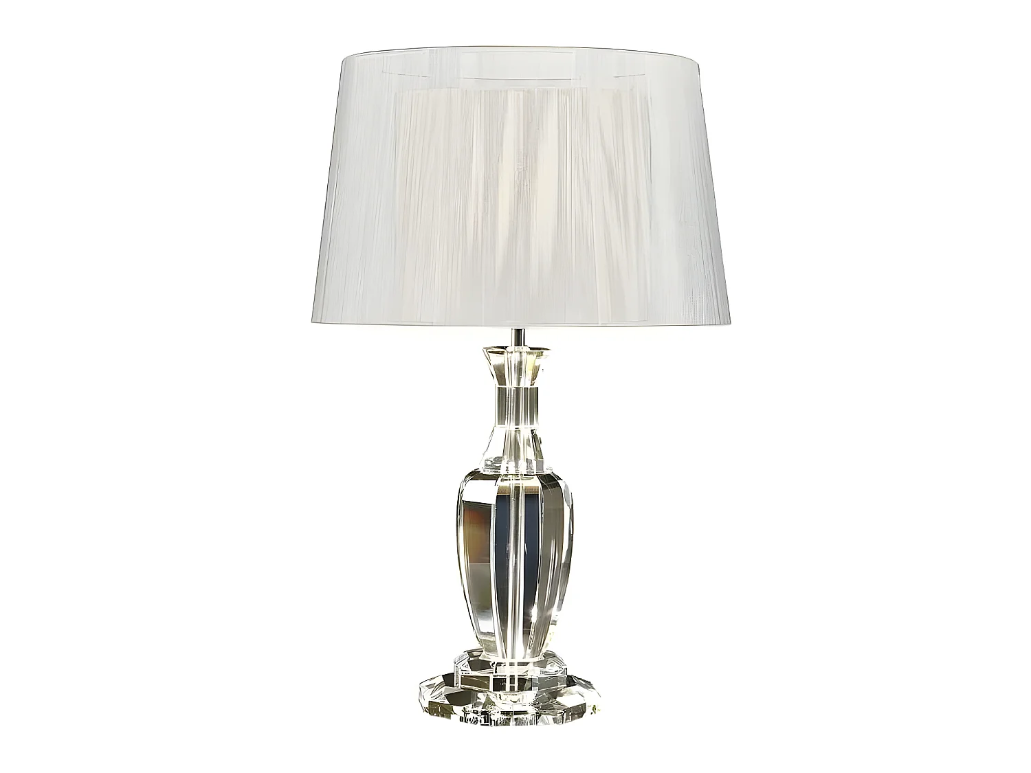 Lampara De Sobremesa Modelo Corinto Ii Cromo  De