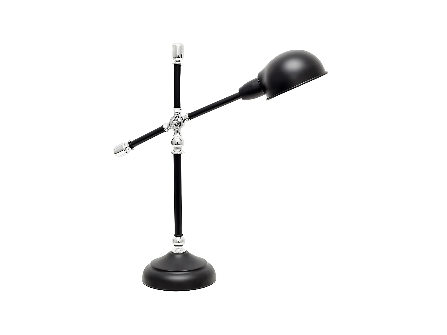 Flexo Lujan 1xe27 Noir Brillant/chrome 56x50x18 de FABRILAMP.