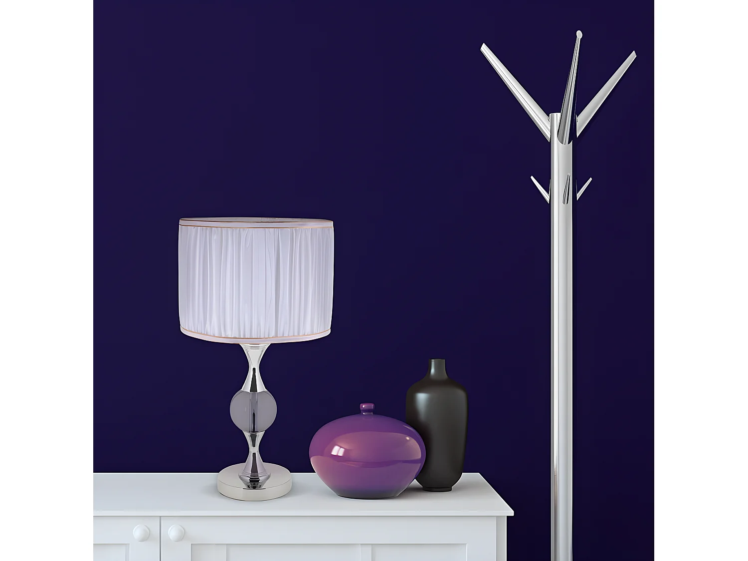 Amarante Lampada da Tavolo 1xe27 Cromo 57x30d FABRILAMP.