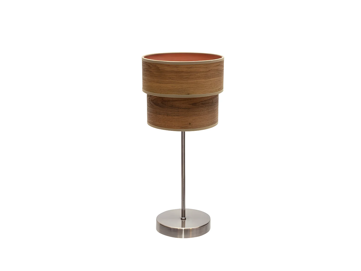 Table Cuir / Bois foncé Double modèle Smile FABRILAMP