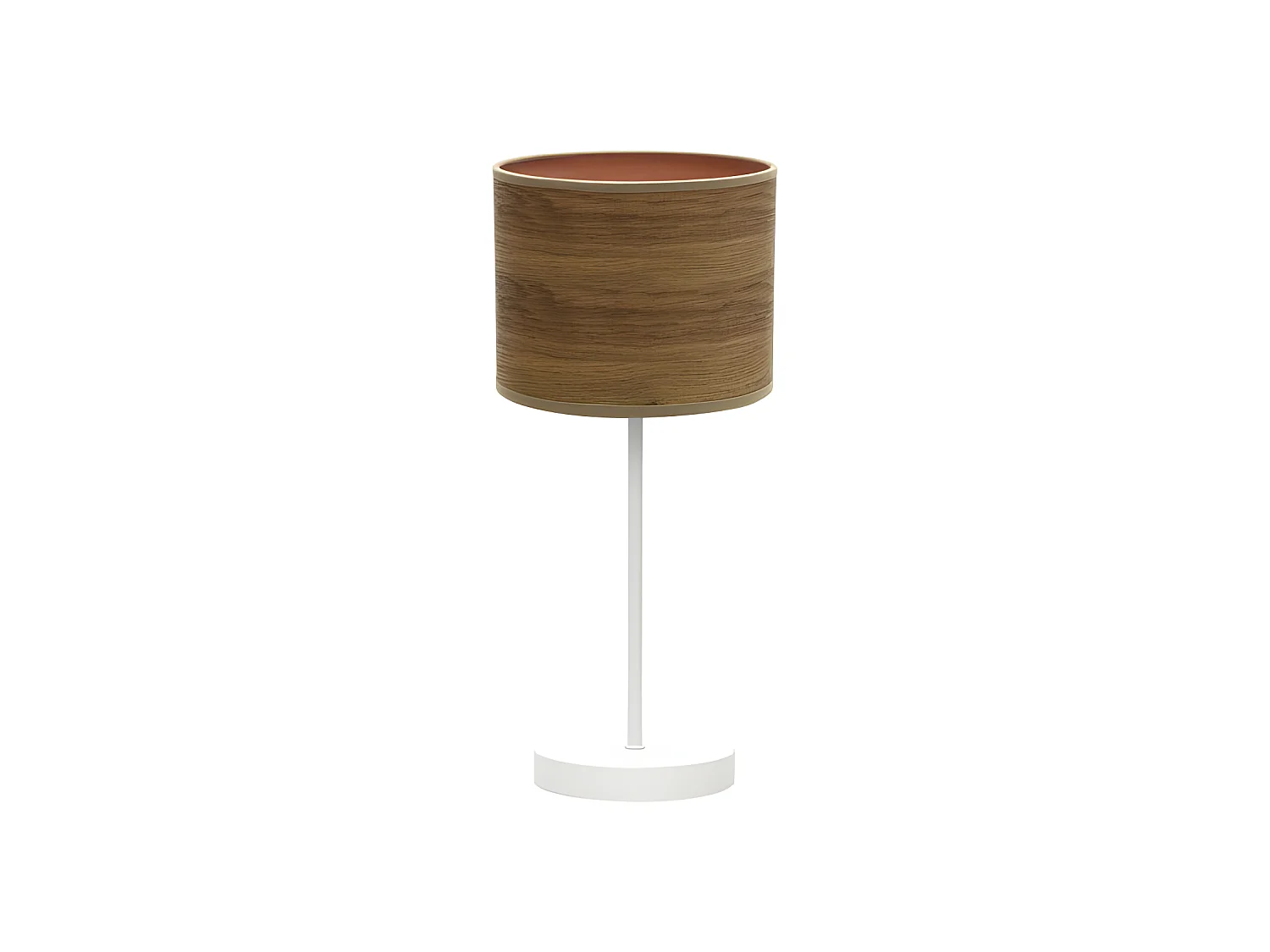 Cadre métallique de table modèle Jerte 1xE14 Blanc FABRILAMP