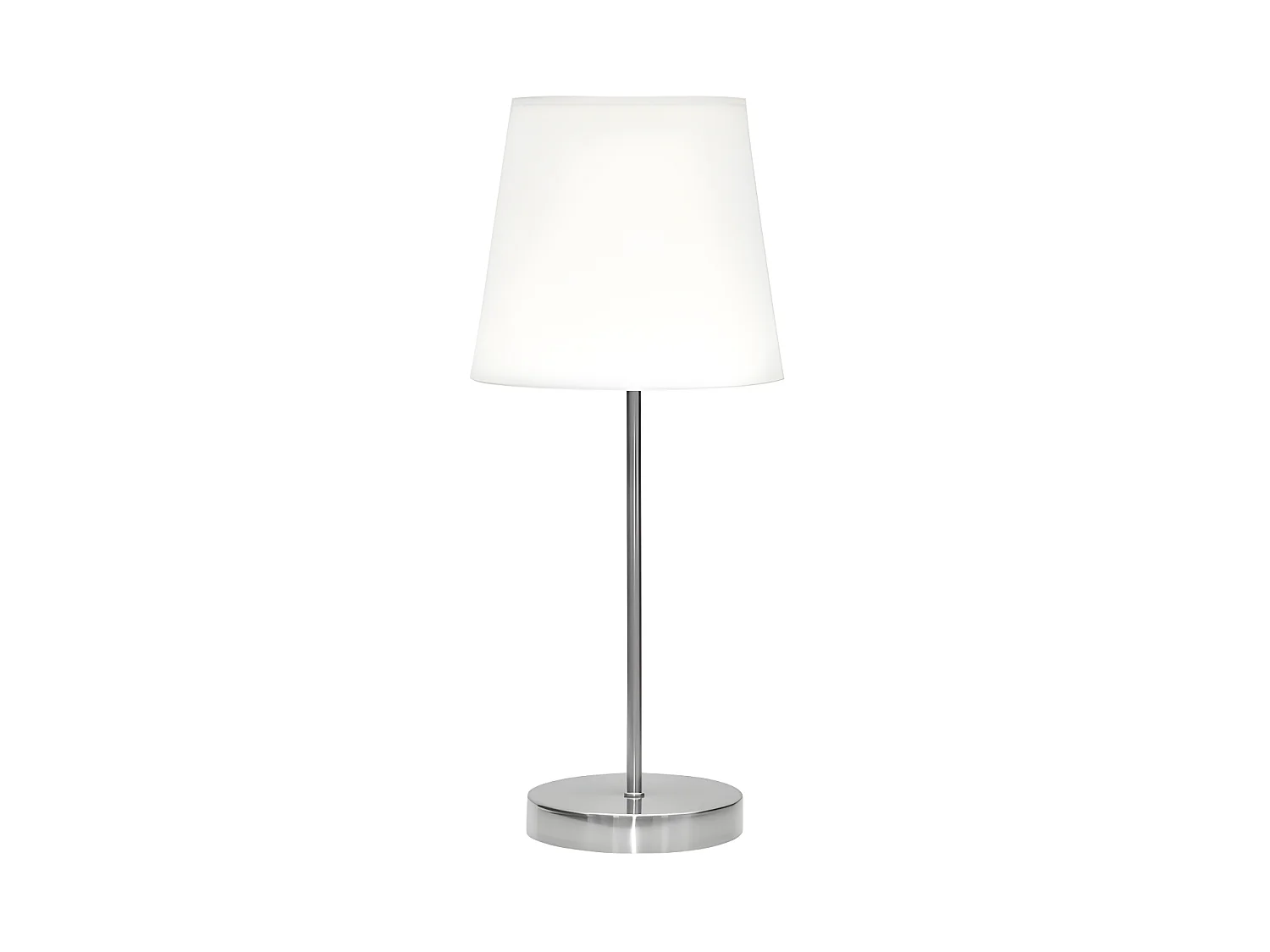 Lampara Sobremesa Maldivas 1xe14 Niquel/blanco 20d De  .