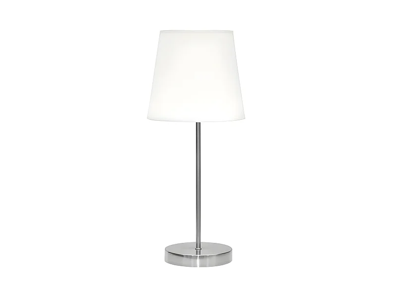 Lampe de table Maldives 1xe14 Nickel/White 20d FABRILAMP.