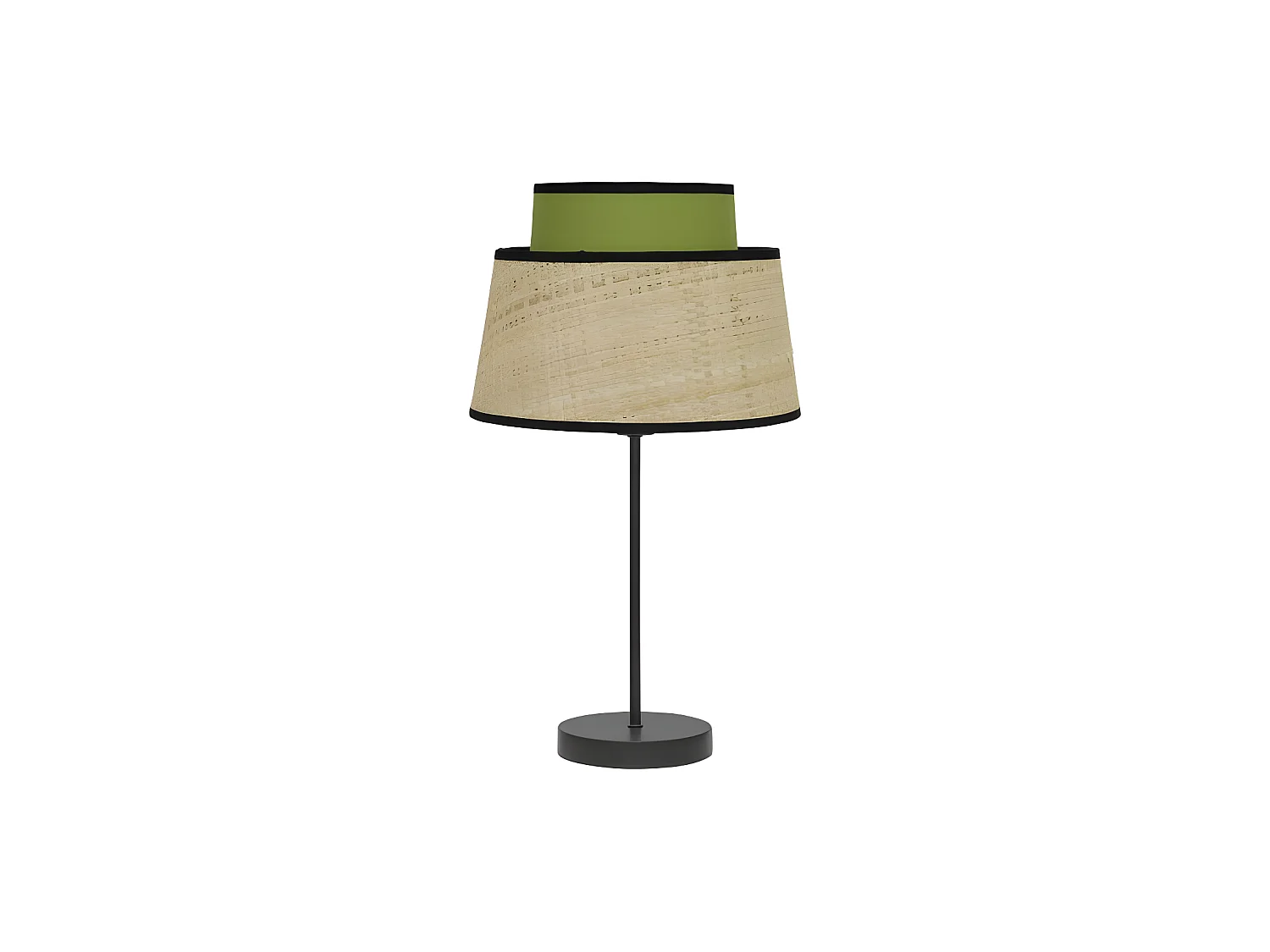 Desktop con schermo verde e modello naturale Jia FABRILAMP