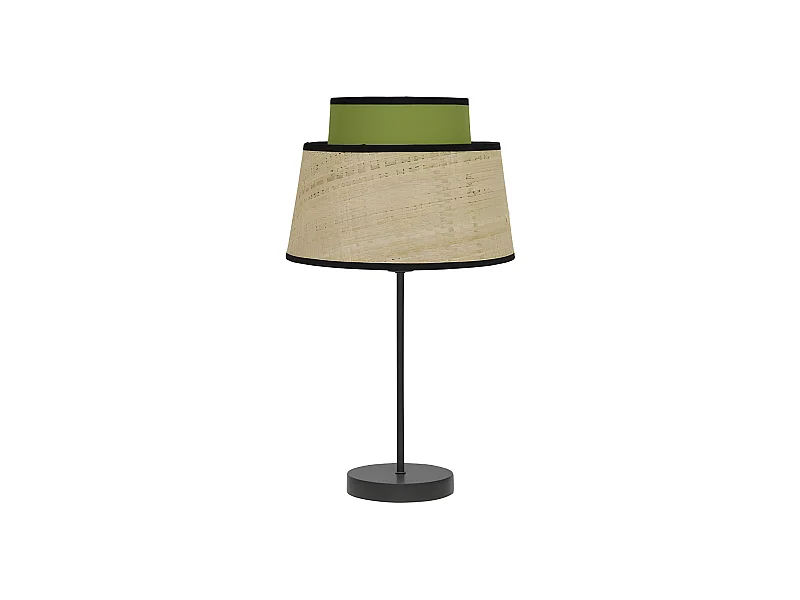 Bureau avec écran vert et modèle naturel Jia FABRILAMP