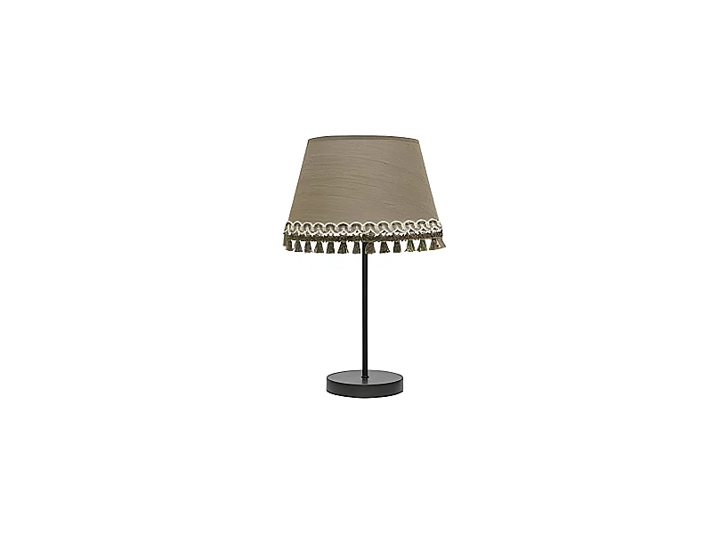 Lampada da tavolo rifinita in beige modello Ada FABRILAMP