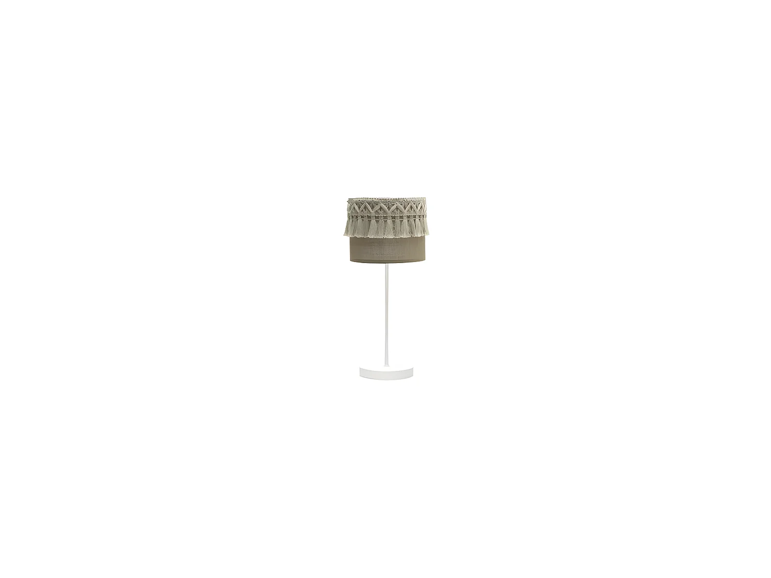 Lampe de table de la série Ekaterina de FABRILAMP en beige