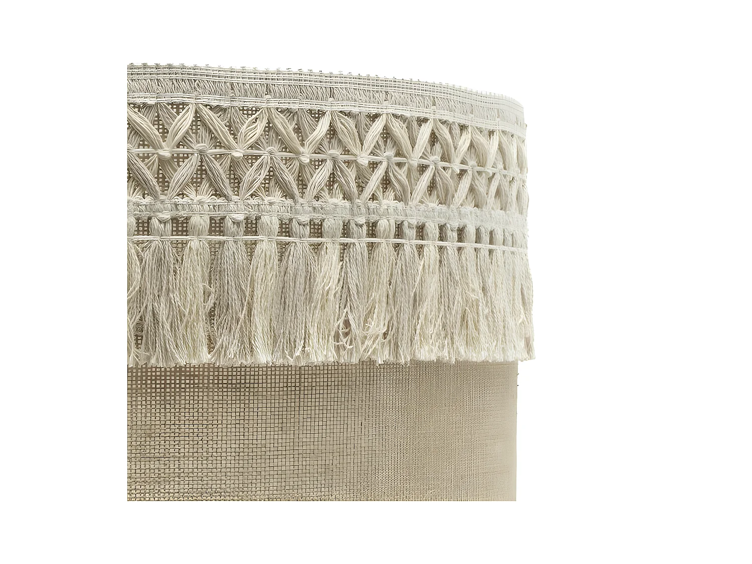 Lampe de table de la série Ekaterina de FABRILAMP en beige