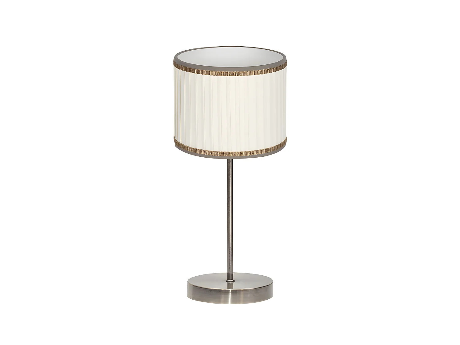 Bureau avec écran modèle SOPRANO Cuir / beige FABRILAMP