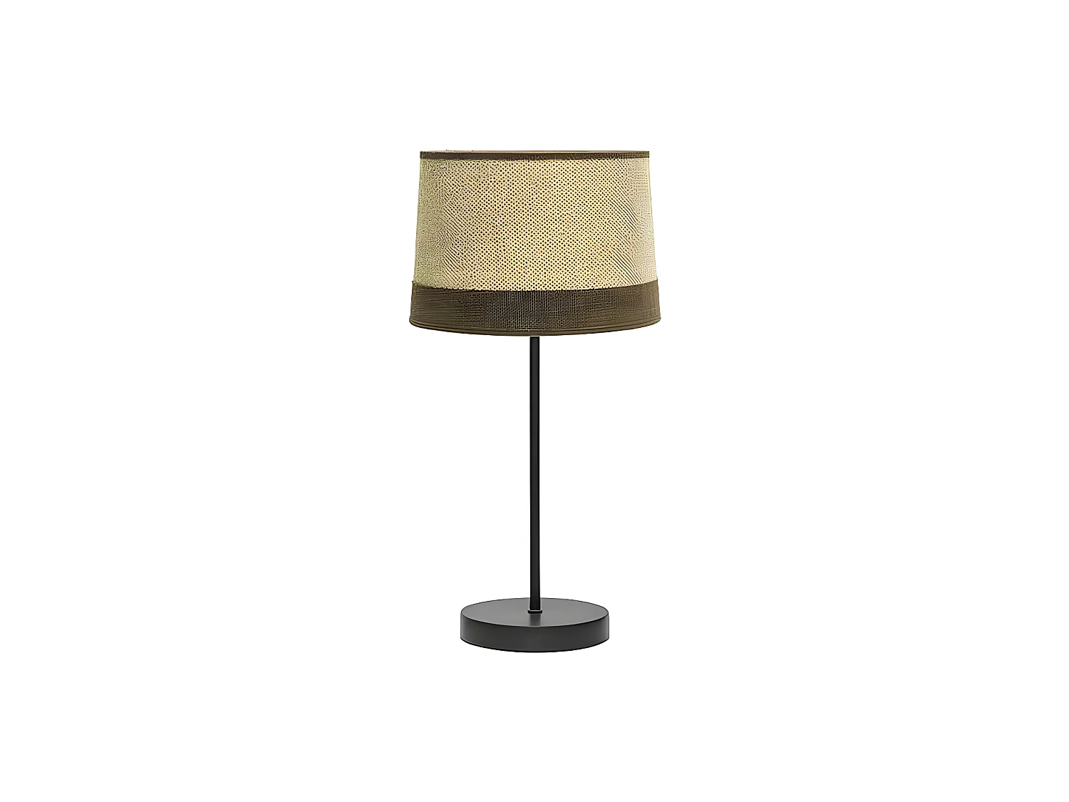 Lampe de table finie en Sack / modèle marron Tietar FABRILAMP