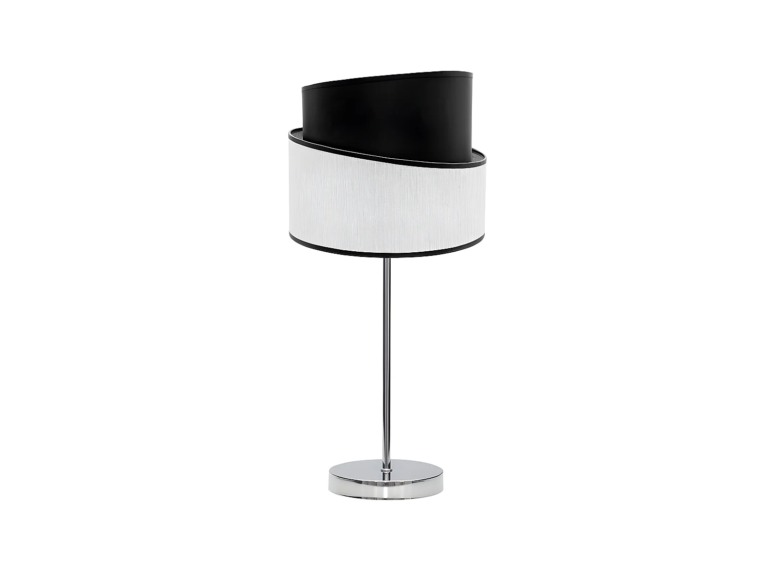 Bureau Chrome / blanc / noir modèle Hara 1xE14 FABRILAMP