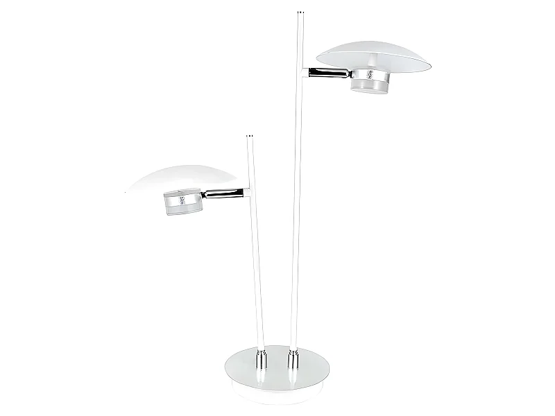 Plateau de table blanc CAPE TOWN led 2 lumières FABRILAMP
