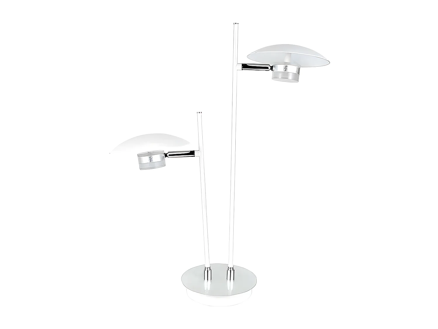Plateau de table blanc CAPE TOWN led 2 lumières FABRILAMP