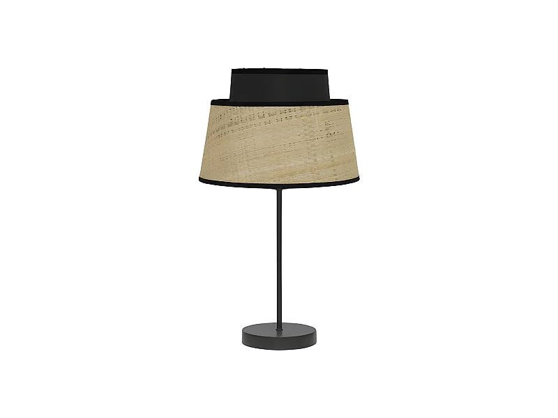 Modèle de bureau bicolore naturel / noir Jia FABRILAMP