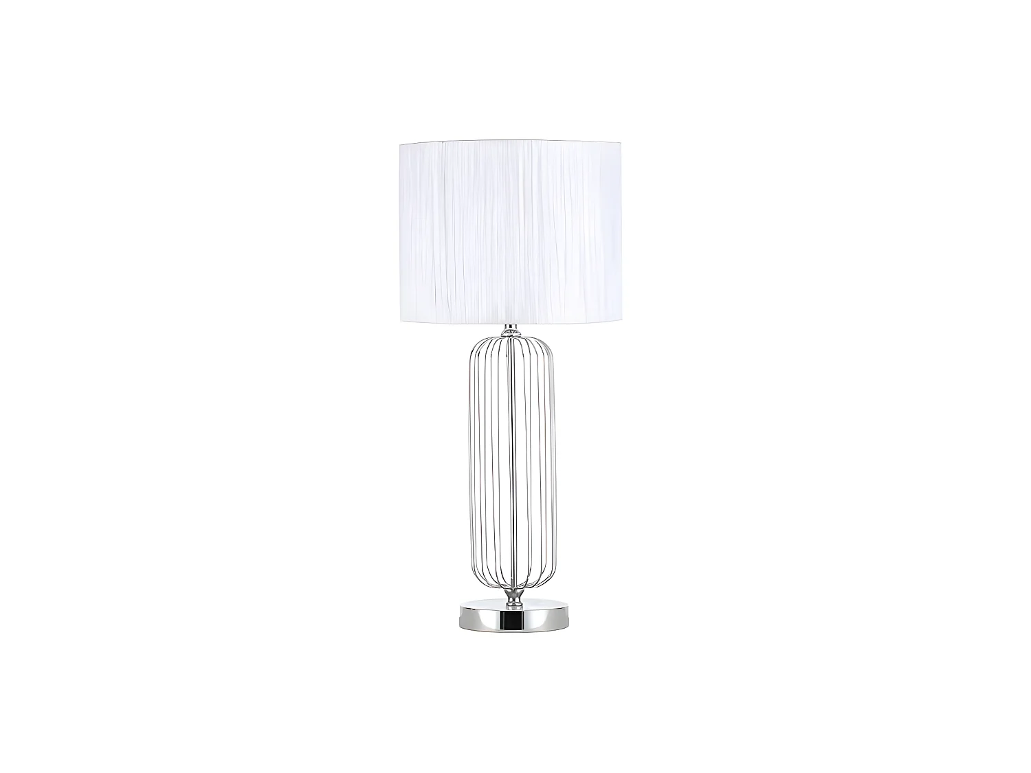 Bureau en métal avec écran blanc MANSONIA d'une lumière FABRILAMP