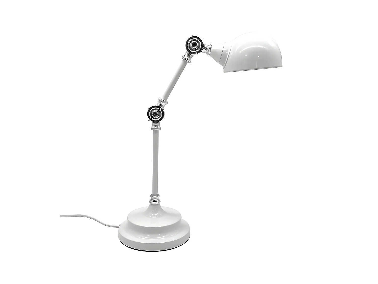 Flexo Articulable modèle Adal Blanc/chrome FABRILAMP