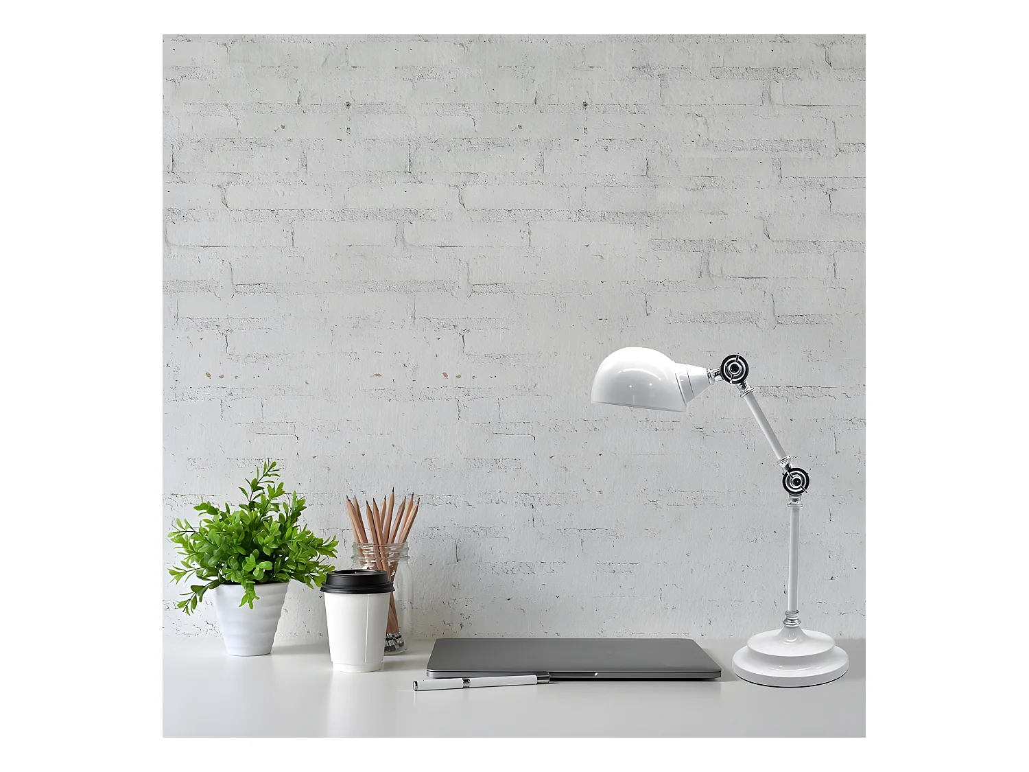 Flexo Articulable modèle Adal Blanc/chrome FABRILAMP