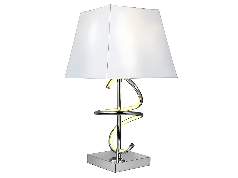 Bureau NEW YORK chrome double éclairage led + e27 FABRILAMP